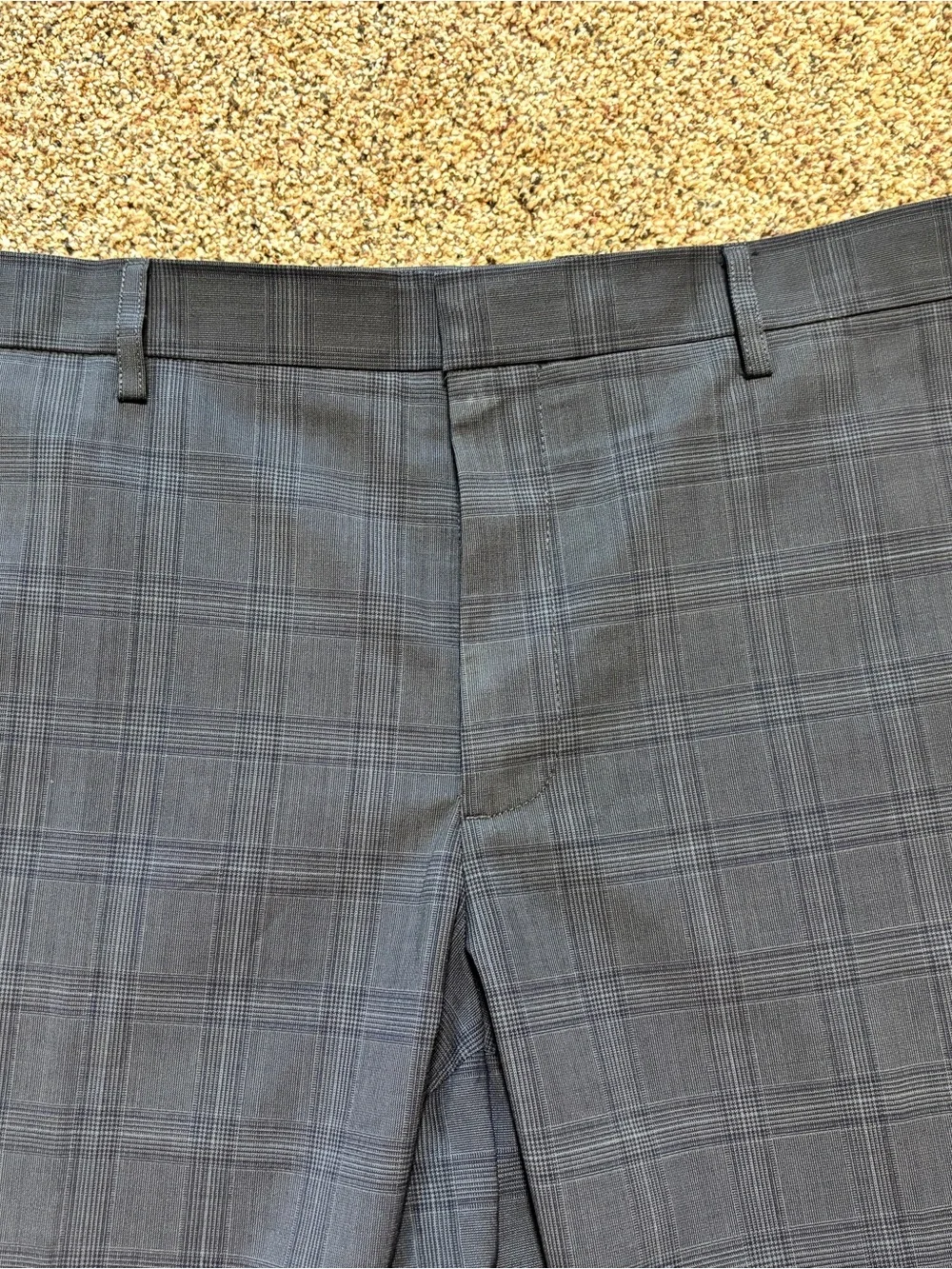 J. Crew Men's Thompson Tapered Blue/Gray Plaid Suit Pants Trouser Size 38x32
